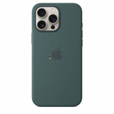 Apple iPhone 16 Pro Max Silicone Case with MagSafe Lake Green (Seasonal)